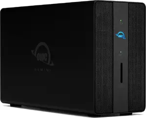 OWC TB3GM000H12 Ārējā datu glabāšanas sistēma Thunderbolt 3 Vadu Melns 6 TB HDD SD karšu lasītājs