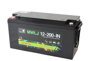 MW Power LiFePO4 Lithium Iron Phosphate Battery 12.8V 200Ah with Bluetooth