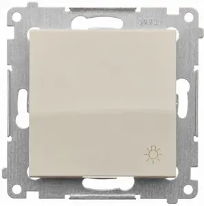 Kontakt-Simon Simon 54 Light Push Button Module with Quick Connectors Cashmere