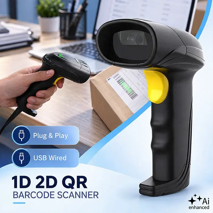 QOLTEC 1D 2D USB Barcode Scanner CMOS Imager Photo 3