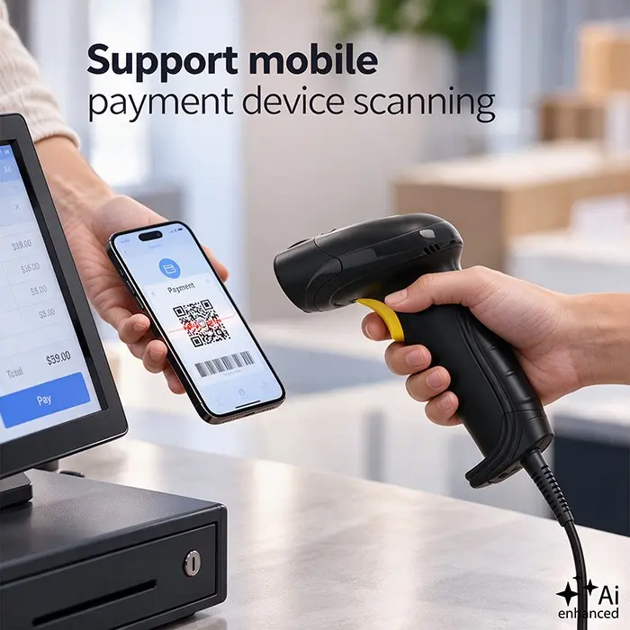 QOLTEC 1D 2D USB Barcode Scanner CMOS Imager Photo 4
