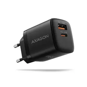 AXAGON ACU-PQ33 сетевое зарядное устройство GaN 33Вт USB-A и USB-C черное