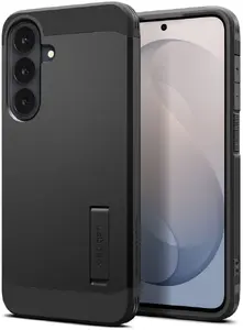 Spigen Tough Armor Mag Fit Galaxy S26 FE Viedtālruņa vāciņš Melns Polikarbonāts Termoplastisks poliuretāns 6.7 Collas Galda statīvs