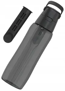 Dafi Butelka filtrująca wodę Solid 0,7 L + filtr - Czarna barwiona (5904870079294)