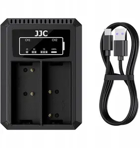 Ładowarka do aparatu JJC Podwójna ładowarka procesorowa USB-C USB Na 2x akumulator Olympus Blh-1 / Dch-blh1tc (SB12423)