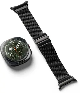 Ringke Metal One Mesh pulksteņa siksniņa Samsung Galaxy Watch Ultra 47 mm melna