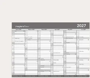 Mayland-Burde Basic office calendar A3 for 2027