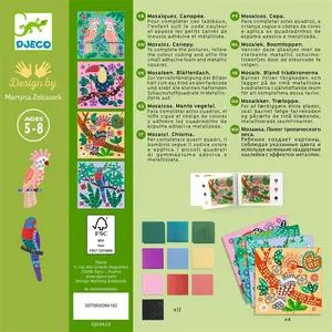 Djeco Canopy Creative Mosaic Kit Набор мозаики для творчества и искусства возраст от 5 лет