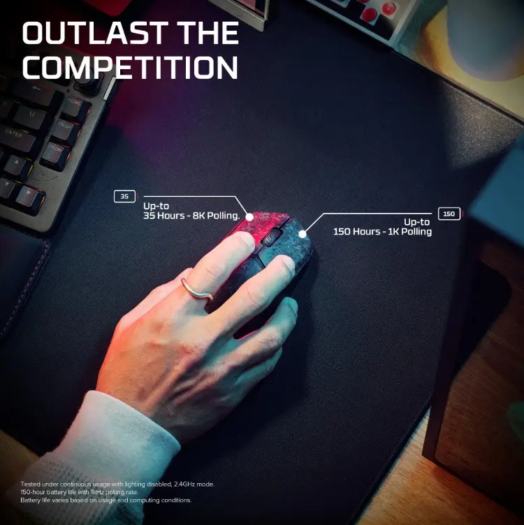 HyperX Pulsefire Haste 3 Pro Bezvadu spēļu pele Photo 12