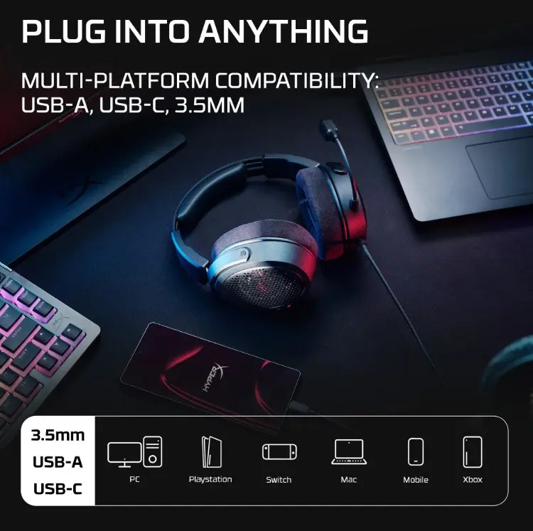 HyperX Cloud Alpha Air Open-Back Gaming Headset Photo 9