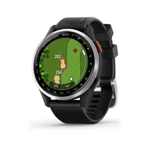 GARMIN Approach S44 1.2 Collas 43 mm Digitālais Skārienekrāns GPS Pulkstenis 390 x 390 Pikseļi 4 GB Silikona Siksniņa Pelēka