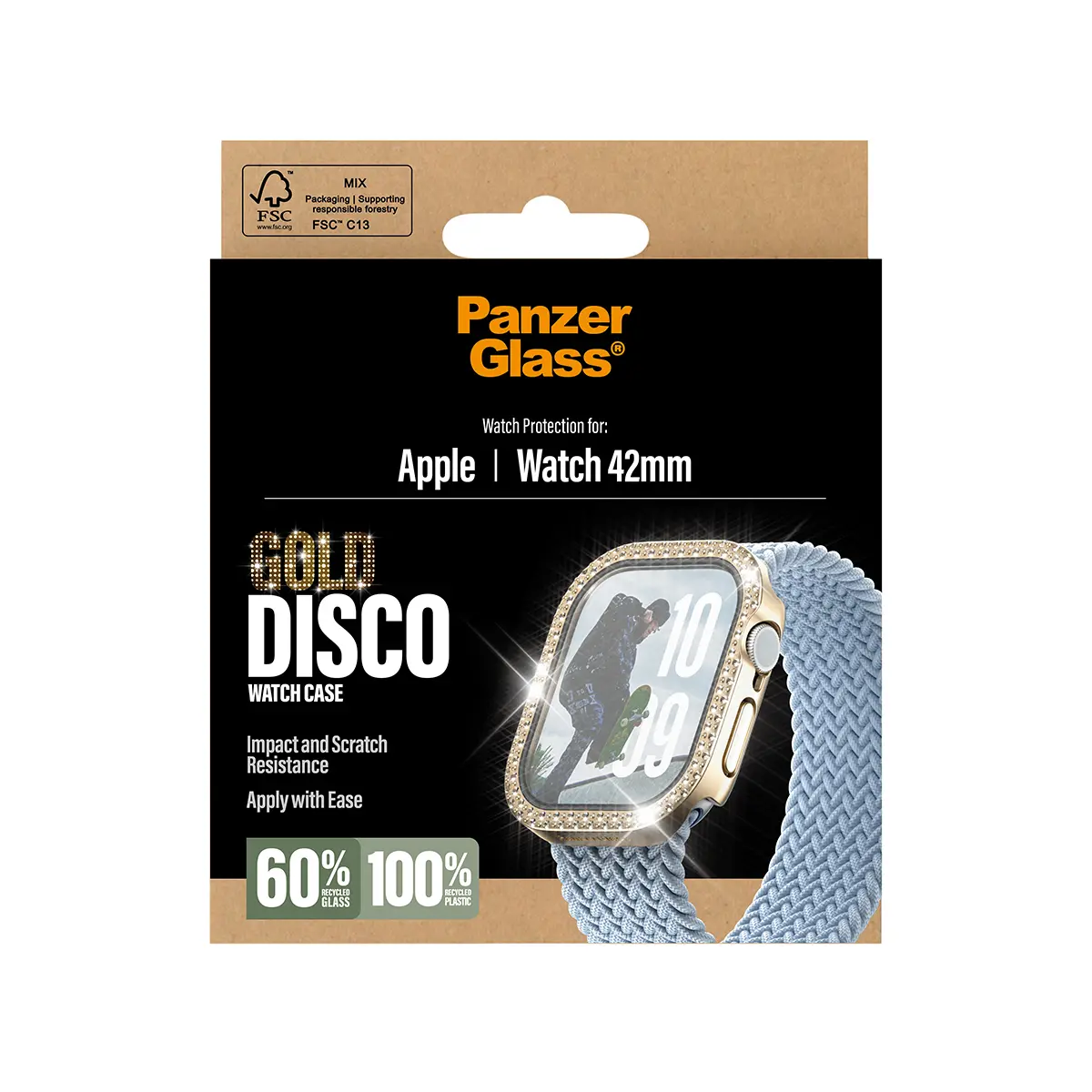 PanzerGlass Vāciņš Apple Watch Series 11 10 42mm Disco Gold Photo 3