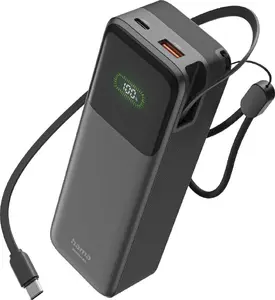 HAMA Roll Up 20 Power Bank 20000 mAh Lithium-Ion Anthracite 45 W Quick Charge 3.0
