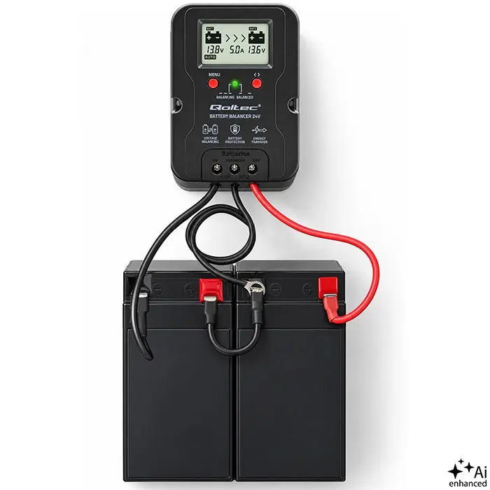 QOLTEC Voltage Balancer for 24V Batteries AGM GEL LiFePO4 Photo 5