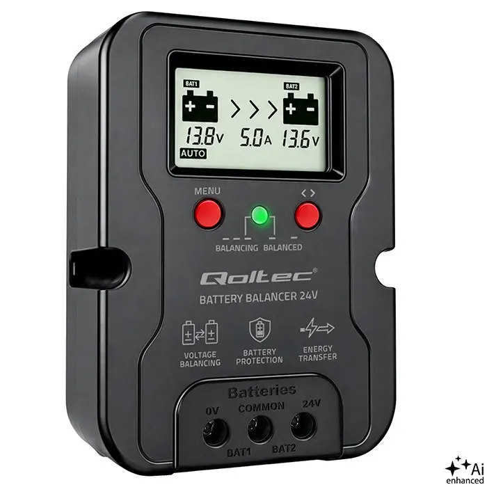 QOLTEC Voltage Balancer for 24V Batteries AGM GEL LiFePO4 Photo 6
