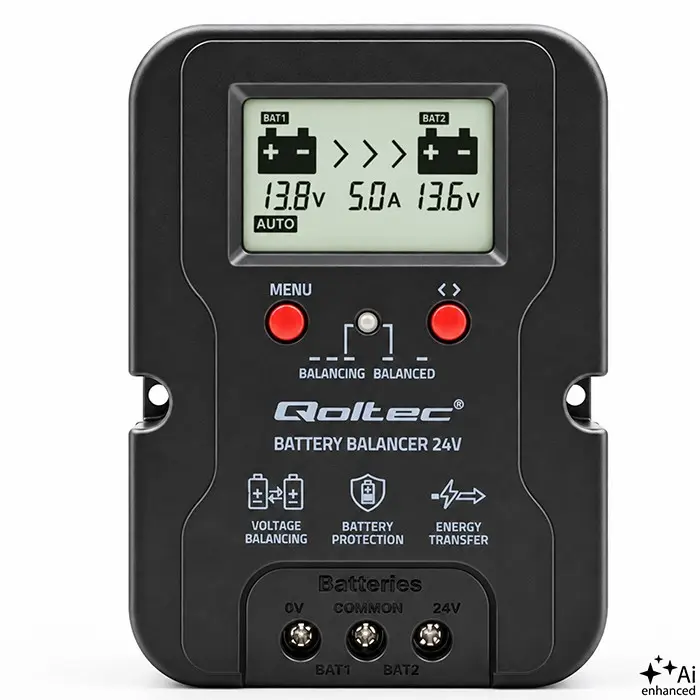 QOLTEC Voltage Balancer for 24V Batteries AGM GEL LiFePO4 Photo 7