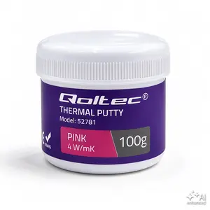 Qoltec Thermal Putty 4 W/m-K 100g Pink Thermal Compound for Electronic Components