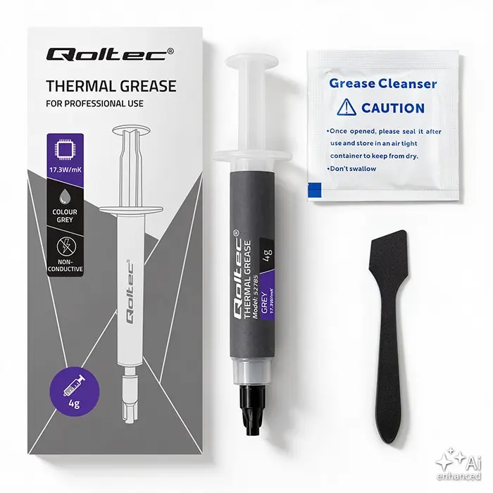 QOLTEC Thermal Grease 17.3W mK 4g Grey Photo 10