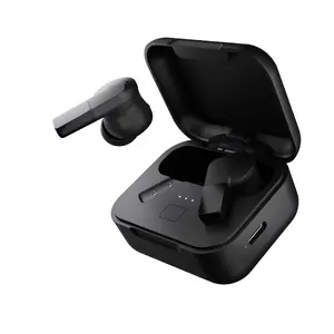 Fairphone Fairbuds 2 Horizon Black bezvadu in-ear austiņas ar Bluetooth, aktīvo trokšņu slāpēšanu, iebūvētu mikrofonu un USB-C
