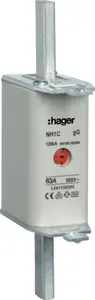 Hager LNH1063M плавкая вставка аксессуар для электрошкафа 63A 500V gG NH1C ширина 135 мм высота 55 мм