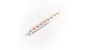 MOREK QuickBar Fork Busbar, 3-pole, 10mm² cross-section, Type E, 9 modules long