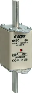 Hager LNH2250M плавкая вставка NH2C 250A 500V gG 49x150x72.5 мм
