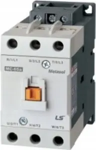 Aniro MC-85a 3 polu kontaktors 85A 45kW ar 24V DC spoli un 1NO 1NC palīgkontaktiem