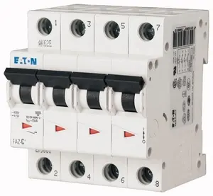 EATON FAZ C1/4 4P C 1A 15kA AC Automātiskais slēdzis
