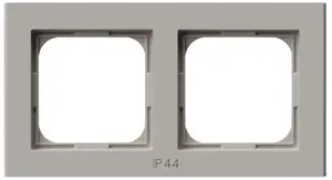 Ospel RH-2R/82 Cashmere IP44 Double Frame