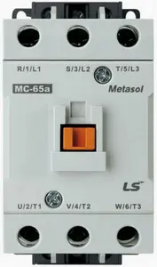 LS MC-85a 3-pole contactor 85A 45kW with 24V AC coil and auxiliary contacts 1NO 1NC