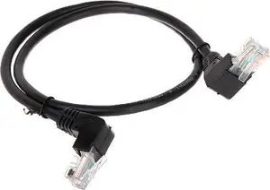 Delta 96085 сетевой кабель Черный 0.5 м Cat5e U/UTP RJ-45 RJ-45