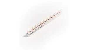 MOREK QuickBar Fork Busbar, 2-pole, 10mm² cross-section, type E, 12 modules length