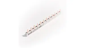 MOREK QuickBar pin busbar, 2-pole, 10mm cross-section, type E, 12 modules, MEP21210A00
