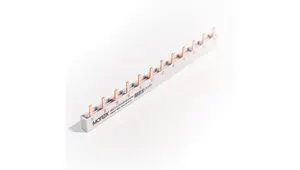 MOREK QuickBar pin busbar MEP31210A00, 3-phase, 10mm² cross-section, type E, 12 modules length