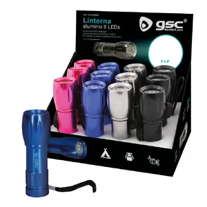 GSC evolution 9LEDs aluminum flashlight 2W 45 lumens IP20
