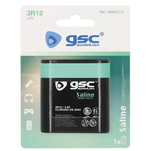 GSC evolution Heavy Duty 3R12 4.5V Baterija 1gb blisterī ar sāls tehnoloģiju kabatas lukturiem un portatīvajām ierīcēm