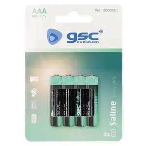 GSC evolution Heavy Duty R03 AAA Baterija 4gb/blisterī 1.5V Cinka hlorīda sāls