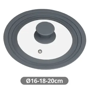 Vassary Universal Pan Lid 16/18/20 cm 401015008 Glass Silicone 200mm