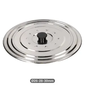 Vassary Universal Stainless Steel Lid for Pots and Pans 26-30 cm 300 mm