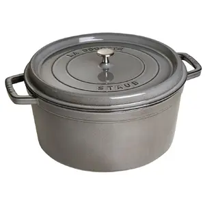 Cast iron pot round Staub - Graphite, 12.6 ltr
