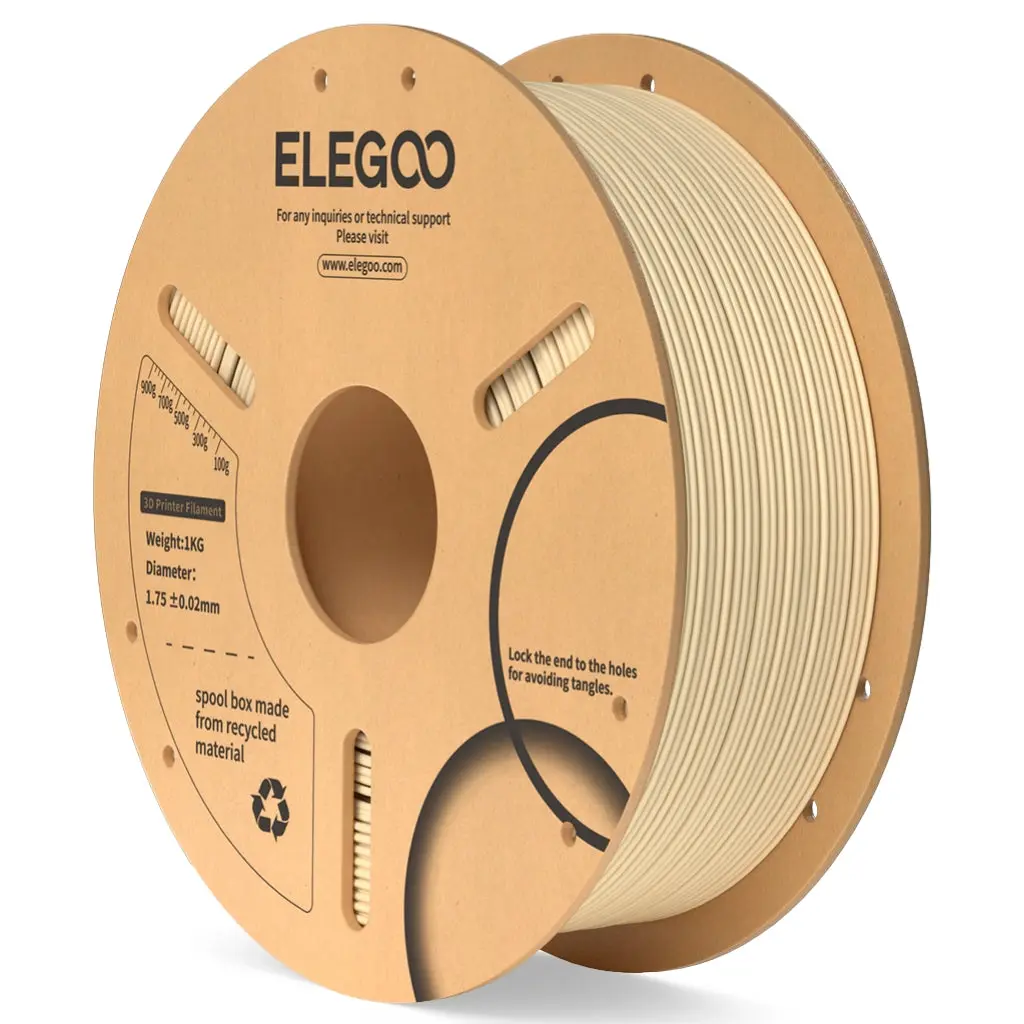 Elegoo PLA 3D kvēldiegs polilaktīds bēšs