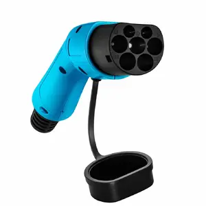 Akyga AK-SC-E16 Electric Vehicle Charging Cable Type 2 3 m 32 A Three-Phase Blue Handle