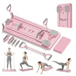Extralink Pilates dēlis rozā reformer preses vingrinājumiem un atspiešanās