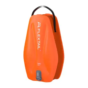 Flextail Tiny Shower Bag Pressurized Water Bag Orange 20L 2500 mAh 13W Pump