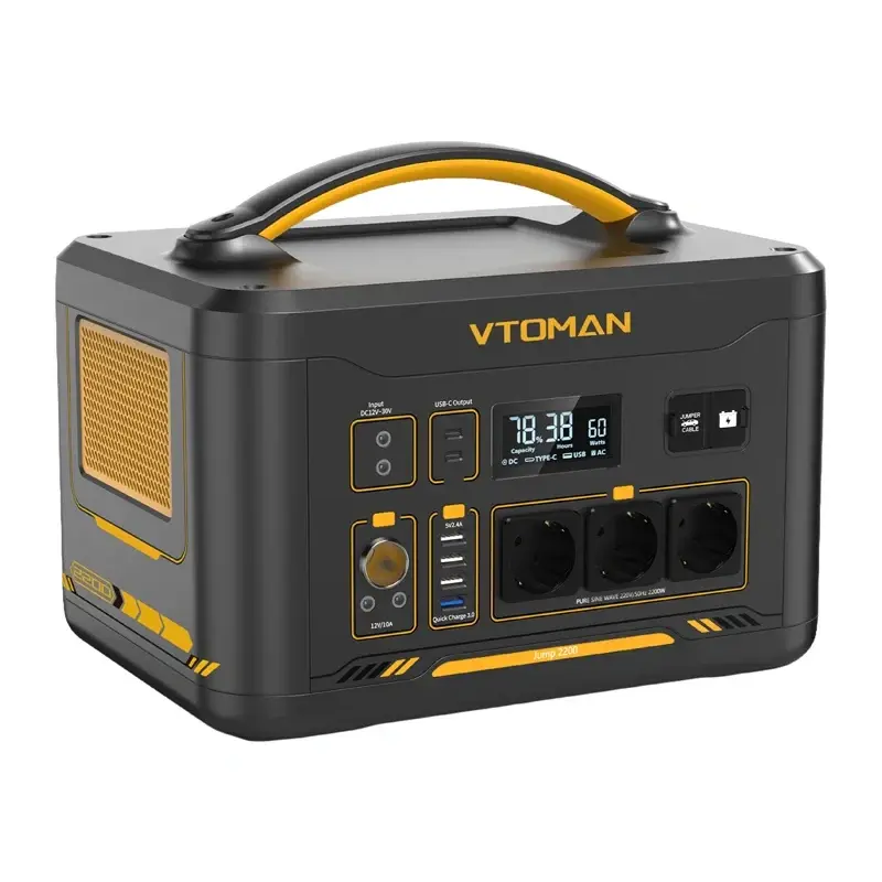 VTOMAN Jump 2200 Pārnēsājama Elektrostacija 1548Wh 2200W Photo 2