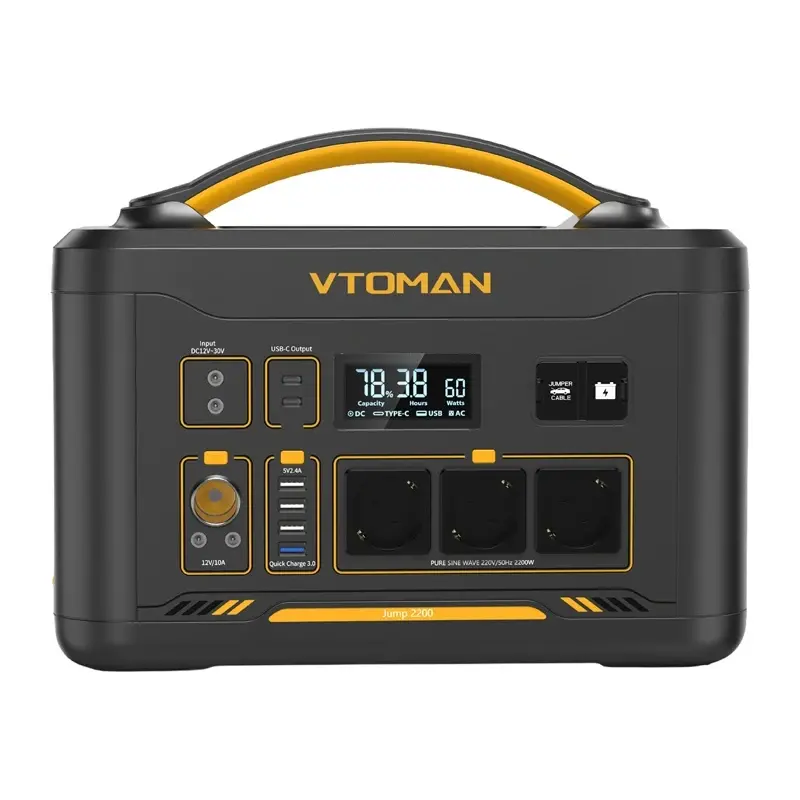 VTOMAN Jump 2200 Pārnēsājama Elektrostacija 1548Wh 2200W Photo 3