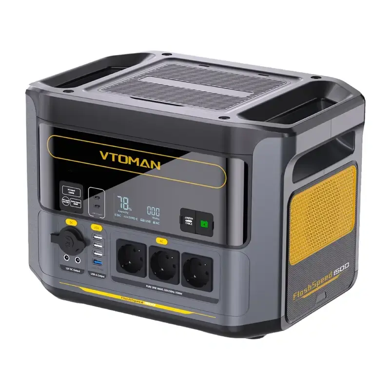 Pārnēsājama elektrostacija VTOMAN FlashSpeed 1500 1408Wh 1500W Photo 2