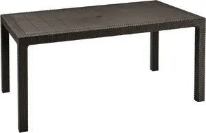 Allibert 204122 Уличный Стол Коричневый Прямоугольный Полипропилен 1605 x 945 мм