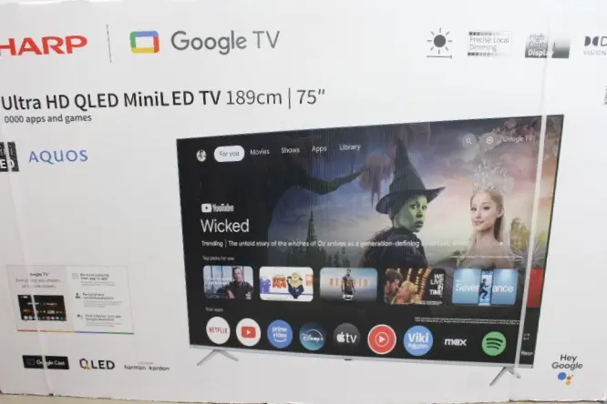Телевизор Sharp 75JP7265E 75 Дюймов 4K QLED MiniLED Google Photo 4