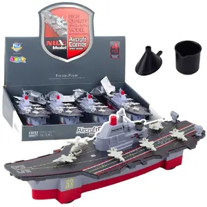 LEANToys Military Aircraft Carrier Water Toy with Propulsion and Water Effects